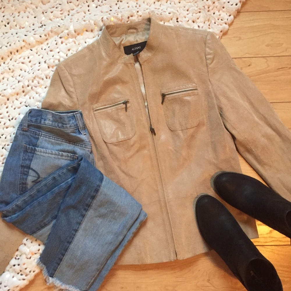 Snakeskin Print Jacket